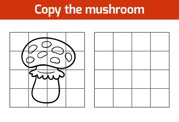 Copy the picture: mushroom — Stock Vector