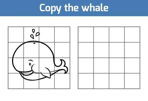 Копіювати зображення: кит — стоковий вектор