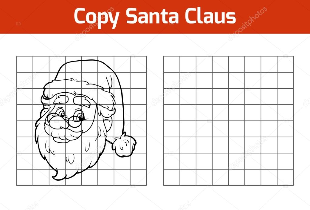 Copy the picture: Santa Claus