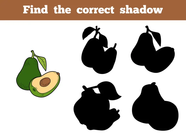 Encontrar la sombra correcta (aguacate ) — Vector de stock