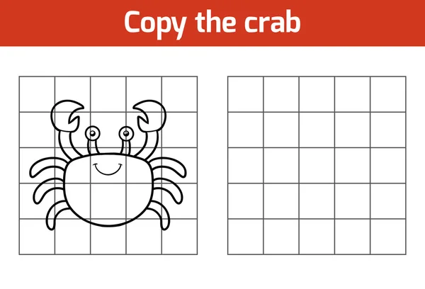 Kopírovat obrázek (krab) — Stockový vektor