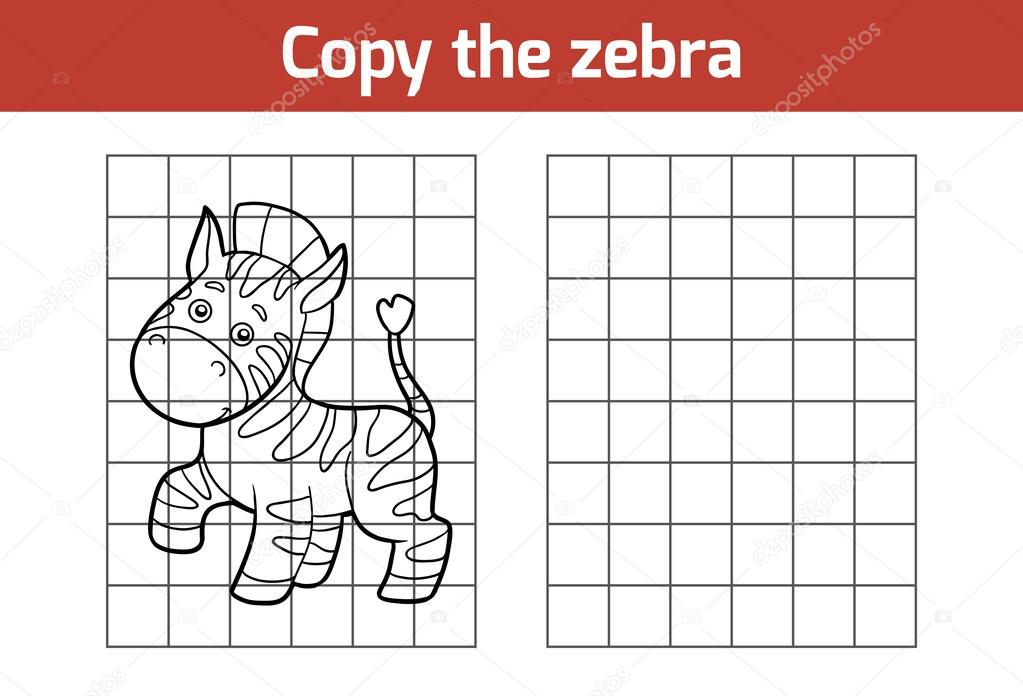 Copy the picture (zebra)