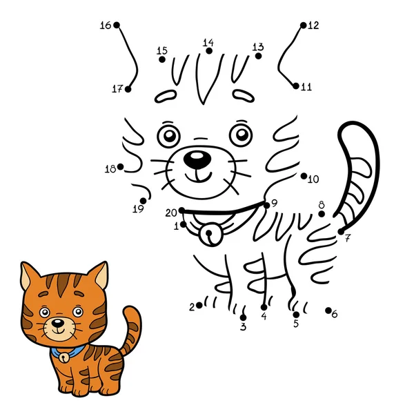 儿童 (姜猫的数字游戏) — 图库矢量图片