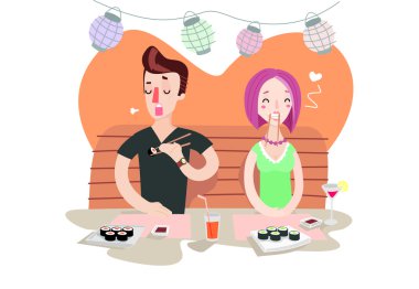 Çift suşi bar