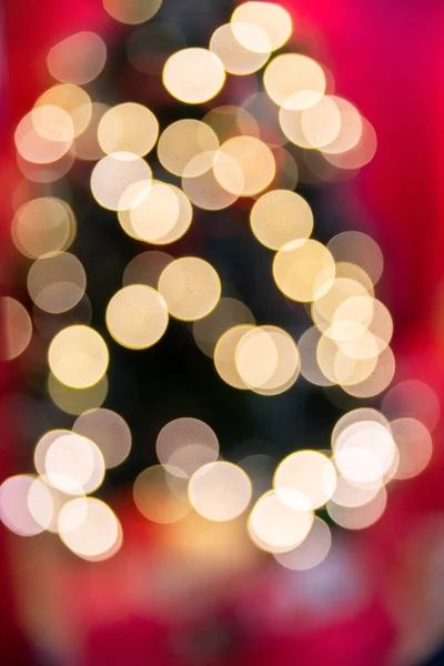 Noel ağacı ışıkları sihirli bokeh