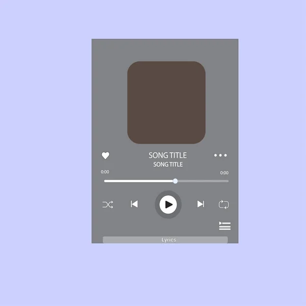 Cep telefonu için şablon müzik çalar