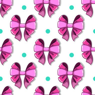 Dikişsiz desen sevimli çizgi yay