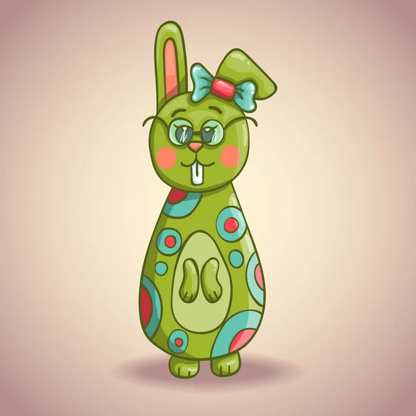 Cute cartoon bunny — Stock Vector