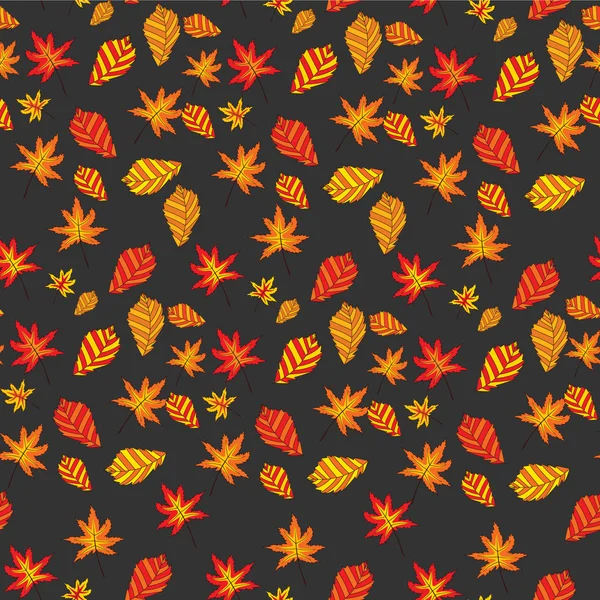 Herfst naadloos patroon — Stockvector