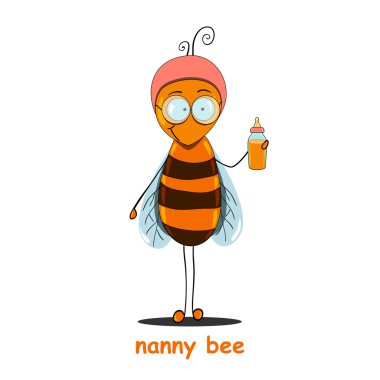 nanny bee clipart