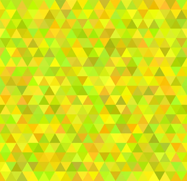 色の三角形の黄色のシームレス パターン — ストックベクタ