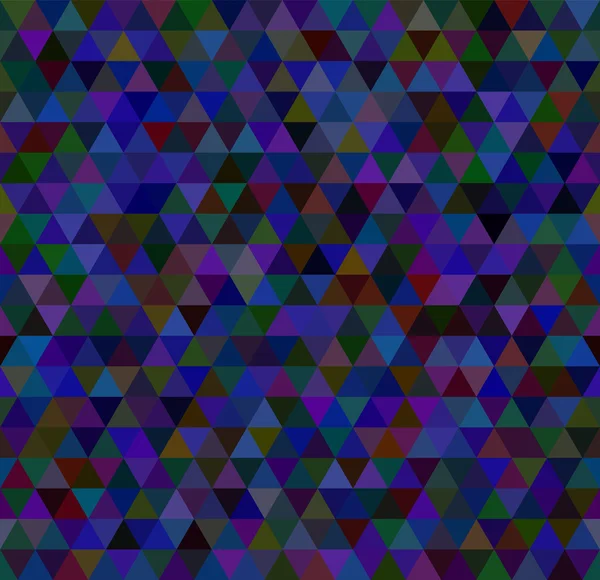 青い色の三角形のシームレス パターン — ストックベクタ