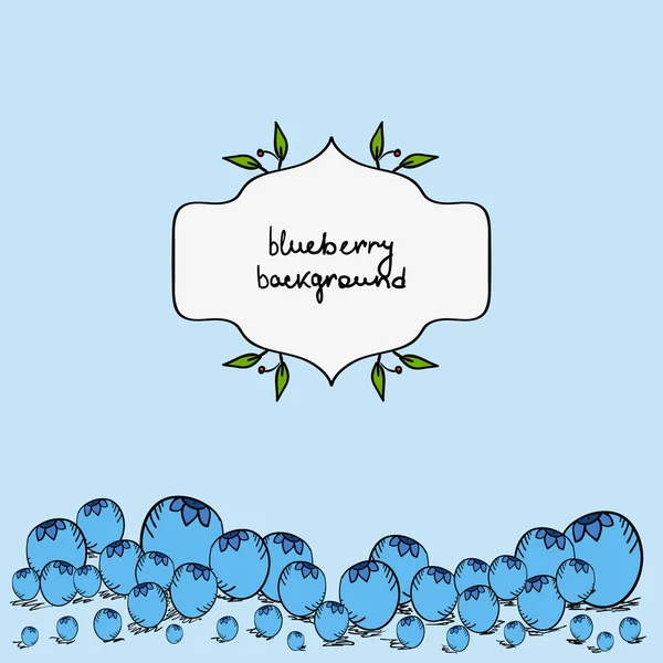 Blaubeeren-Hintergrund — Stockvektor