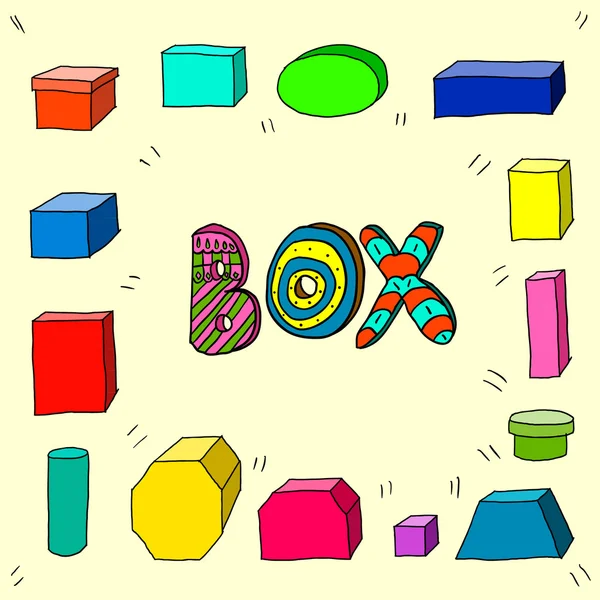 Kolor pudełka — Wektor stockowy