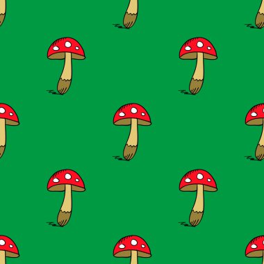 amanita renkler ile Seamless Modeli