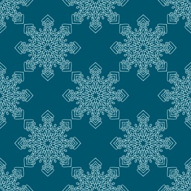 Kar taneleriyle kusursuz desen