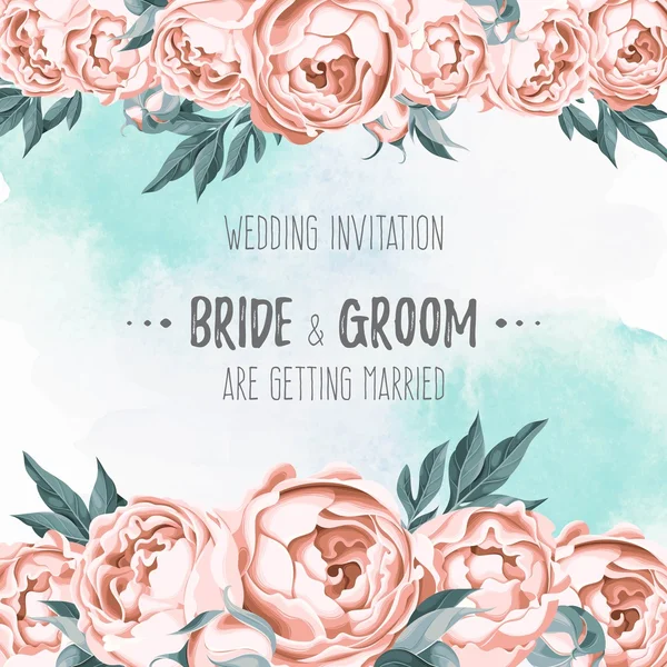 Invitation de mariage vectoriel — Image vectorielle