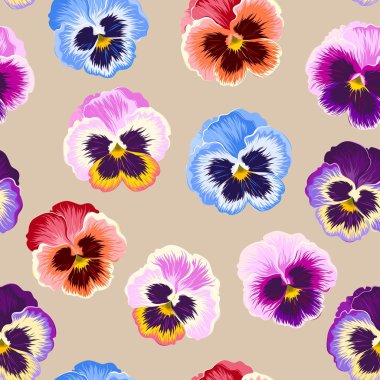 Sorunsuz varicolored Hercai Menekşe