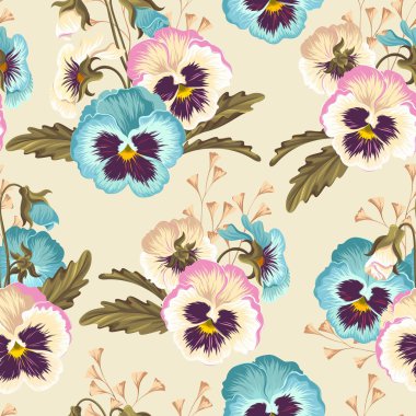 Vintage pansy sorunsuz