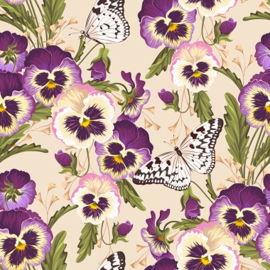 Vintage pansy sorunsuz