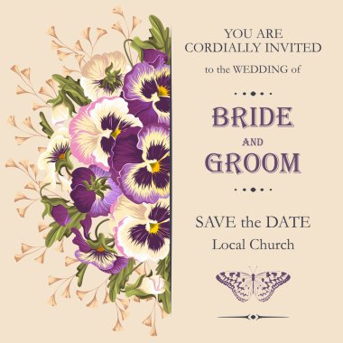 Vintage Düğün Davetiyesi