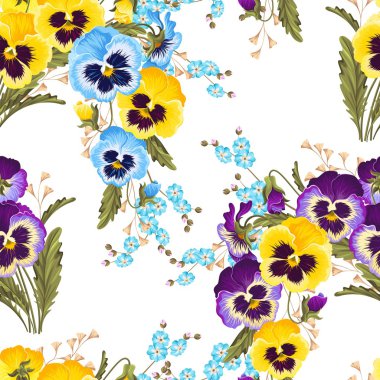 Sorunsuz varicolored Hercai Menekşe