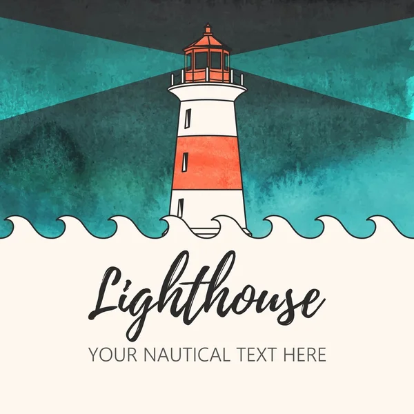 Illustration of lighthouse — Stock Vector