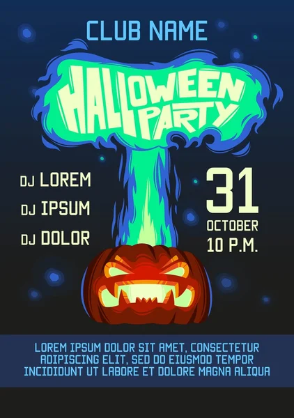 Halloween feest uitnodiging — Stockvector