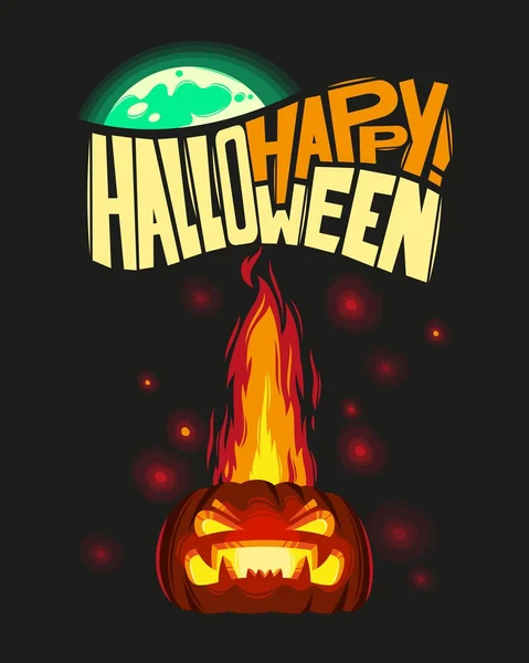 Gelukkige Halloween kaart — Stockvector