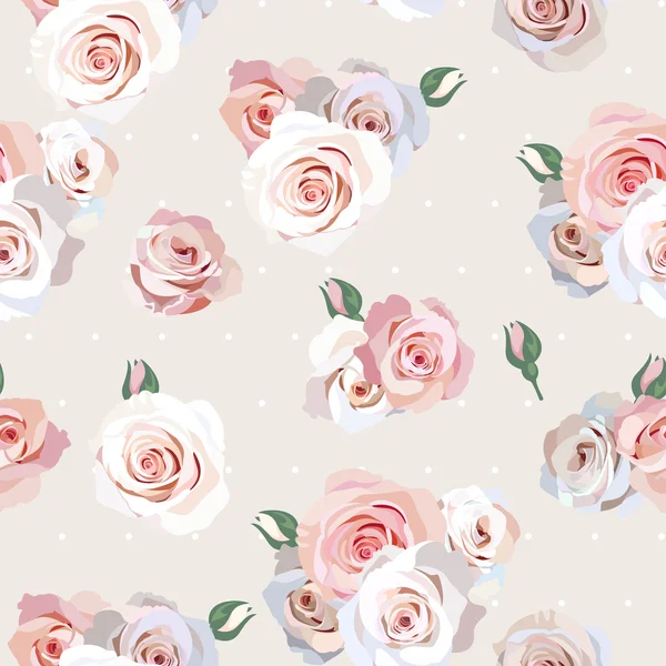 Nahtlose Rosen Hintergrund — Stockvektor