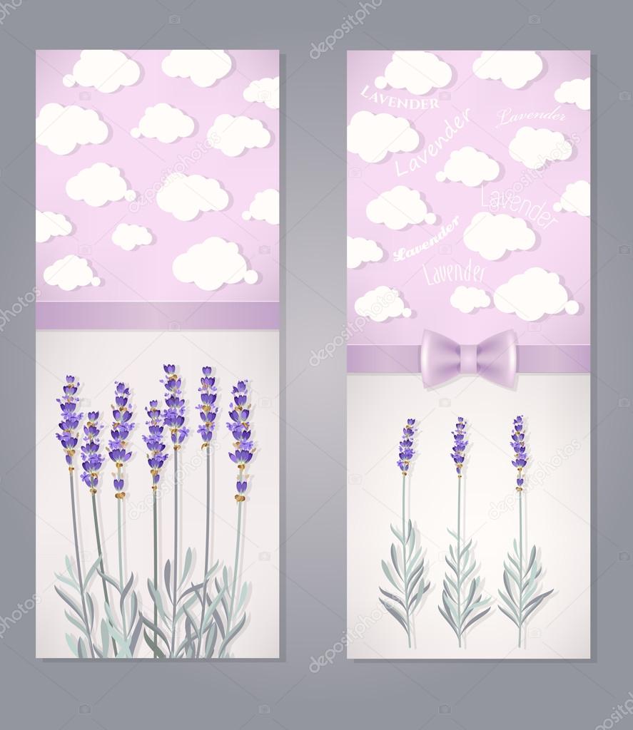 Card with lavender