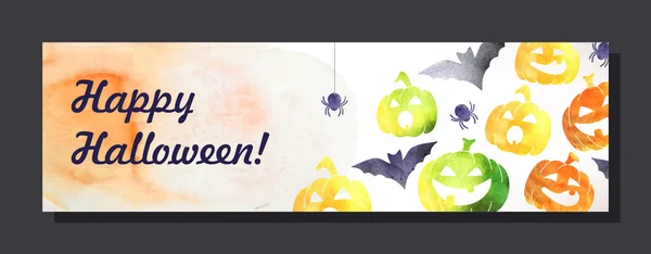 Halloween invitation card — Stock Vector