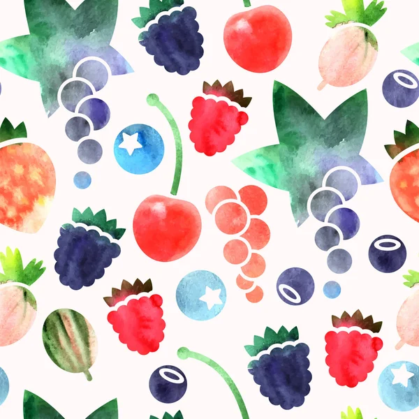 无缝的浆果 — 图库矢量图片