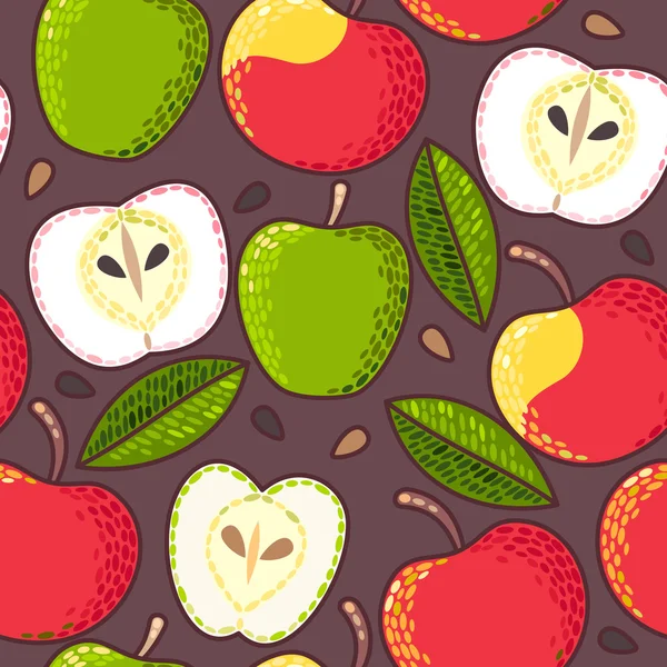 Άνευ ραφής μήλο — Διανυσματικό Αρχείο