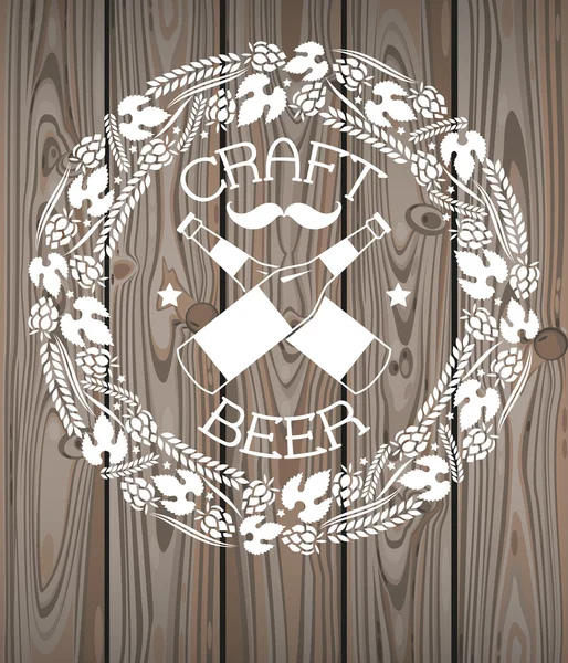 Craft beer logo — Stock Vector