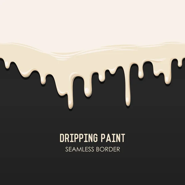 Droppande paint sömlös gränsen — Stock vektor