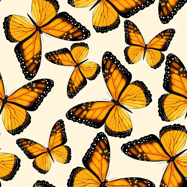 Farfalle blu senza soluzione di continuità — Vettoriale Stock