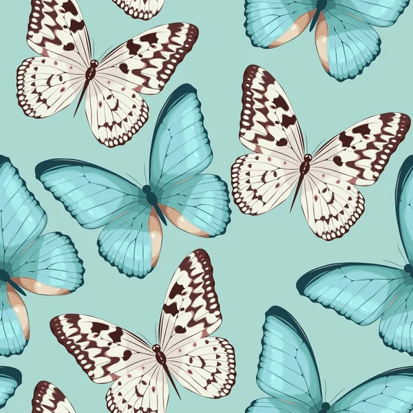 Mariposas coloridas sin costuras Ilustración De Stock