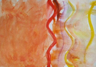 kırmızı, sarı dalgalar, kağıttaki renk değişimi.