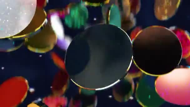 Animación Dinámica Salto Colorido Abstracto — Vídeos de Stock