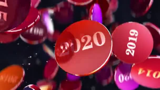 New Year 2020 Animation — Stock video