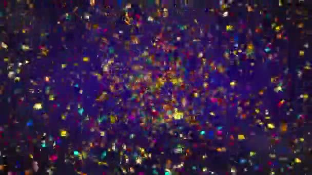 Animatie Van Kleurrijke Confetti Exploderen — Stockvideo