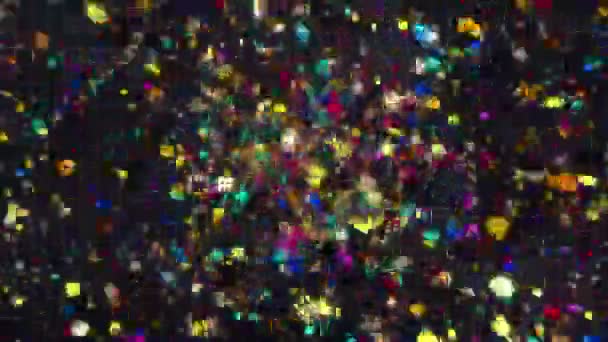 Animation Colorful Confetti Exploding — Stock Video