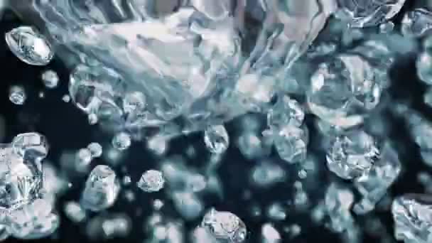 Wassertropfen Fliegen Superzeitlupe — Stockvideo