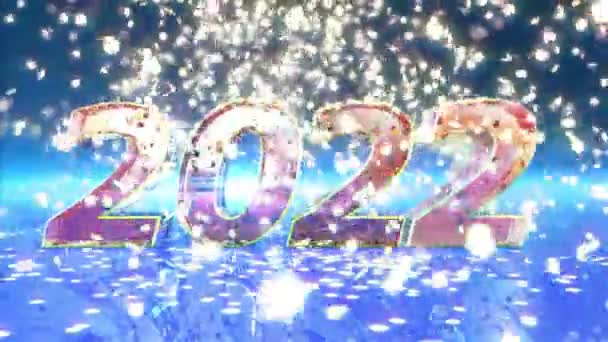 Año Nuevo 2022 Animación — Vídeos de Stock