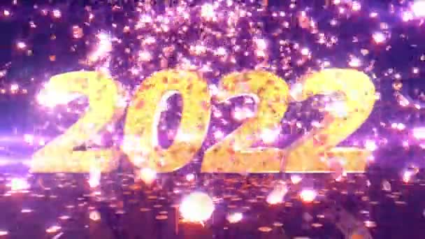 Nuovo Anno 2022 Animazione — Video Stock