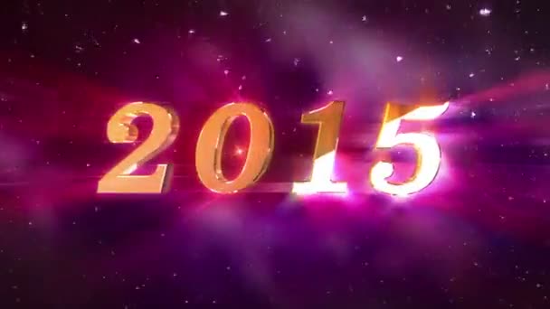 Neues Jahr 2015 — Stockvideo