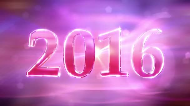 New Year 2016 Loopable Animation — Stock Video