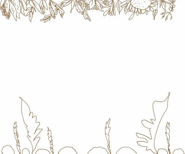 Sonbahar botanik tarzı arka plan 