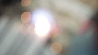Woker Kaynaklı Çelik Metal Kaynak Kıvılcımı Soyut Bokeh Arkaplanı Bulanıklığı.